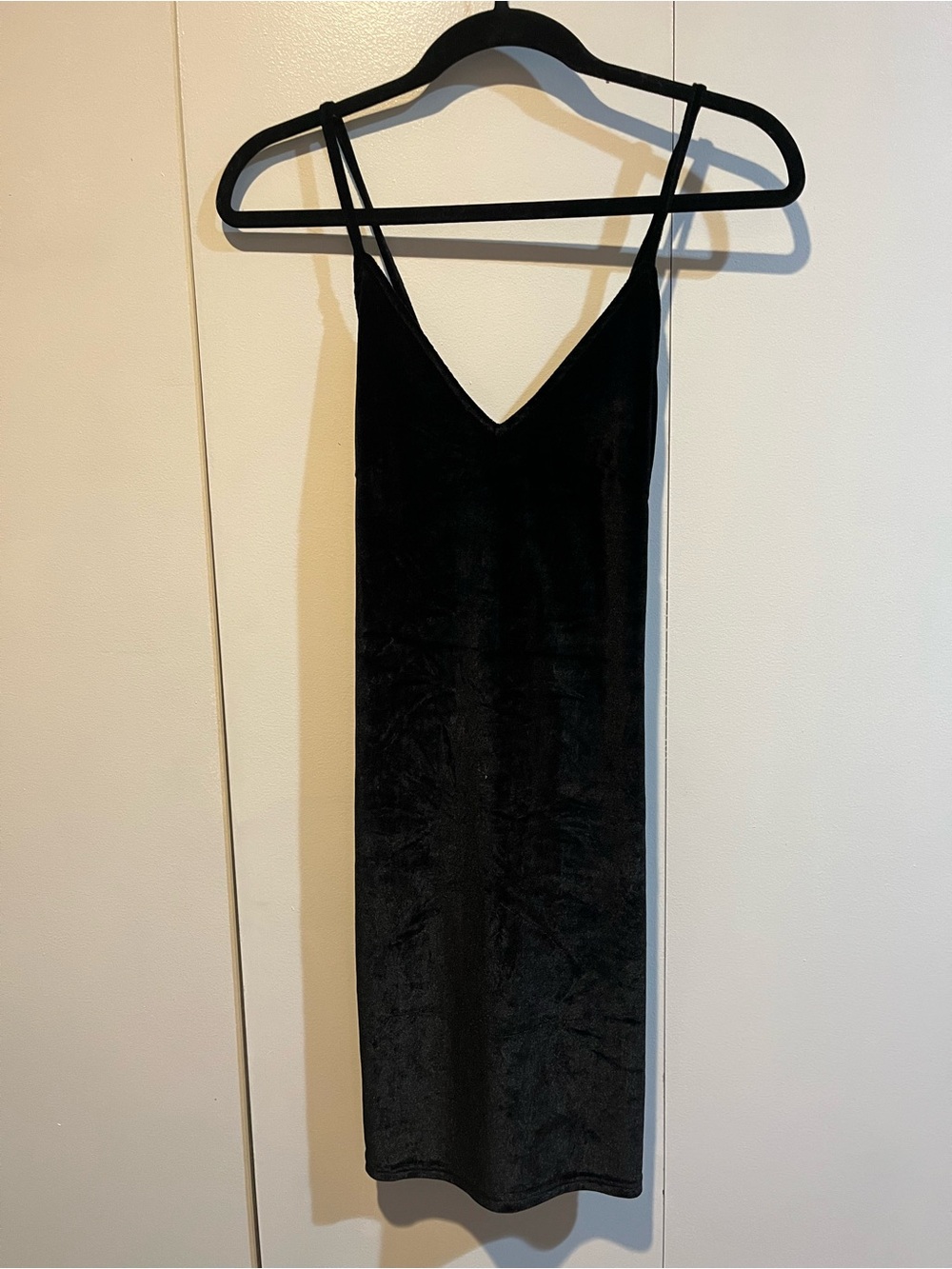 Black Velvet Slip Dress